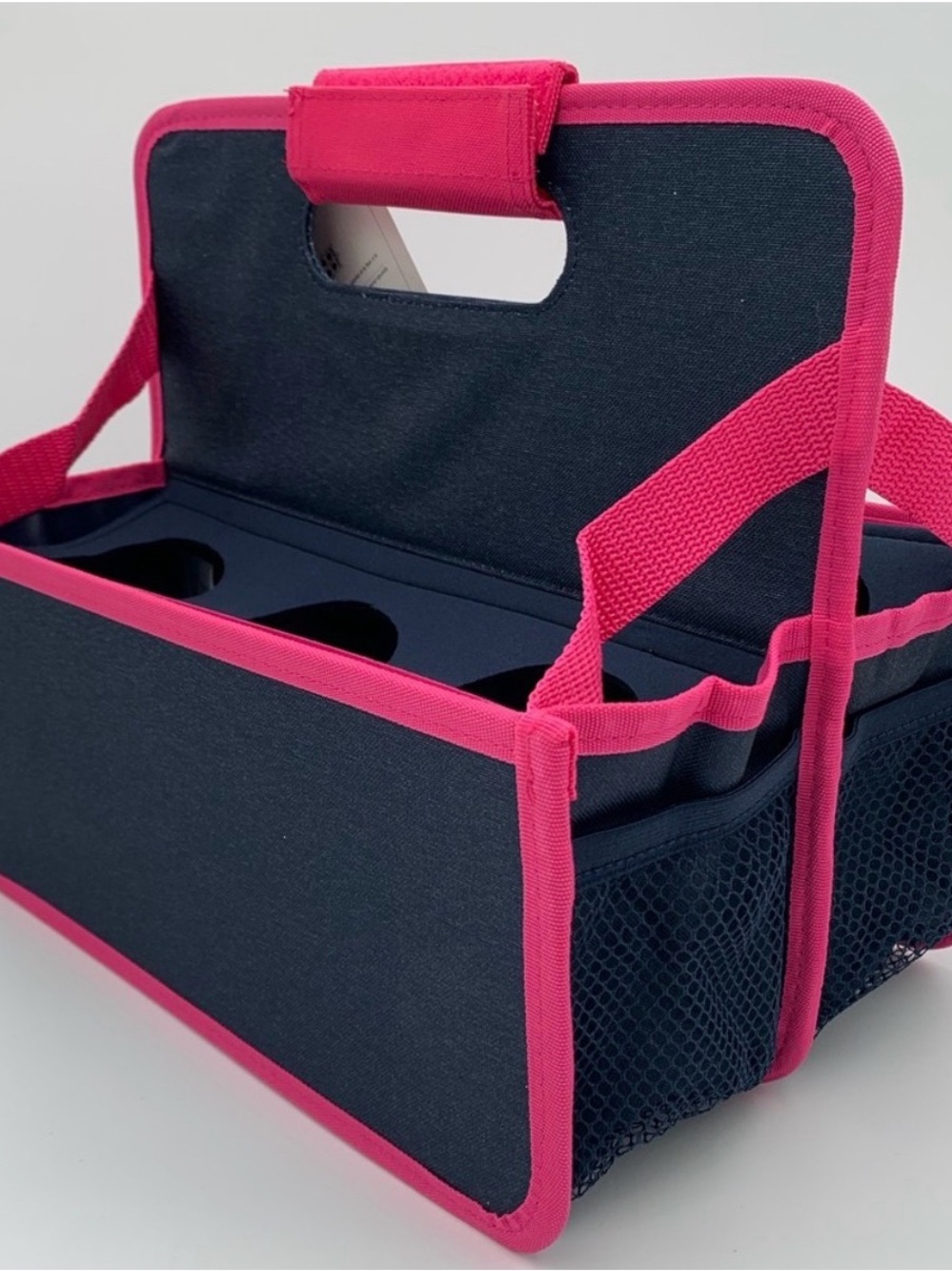 Thirty One Navy and Hot Pink Portable Grab & Go Caddy - Limited Edition